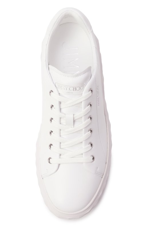 Кожаные кеды Diamond Light Maxi Jimmy Choo DIAM0NDLIGHTMAXIFRXN Белый  DIAM0NDLIGHTMAXIFRXN Фото 6