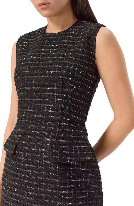 Твидовое платье MSGM 3941MDA03/257620 Чёрный  3941MDA03/257620 Фото 4