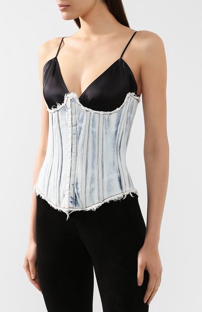 Джинсовый корсет BALMAIN, арт. RF00894/D036, фото 3