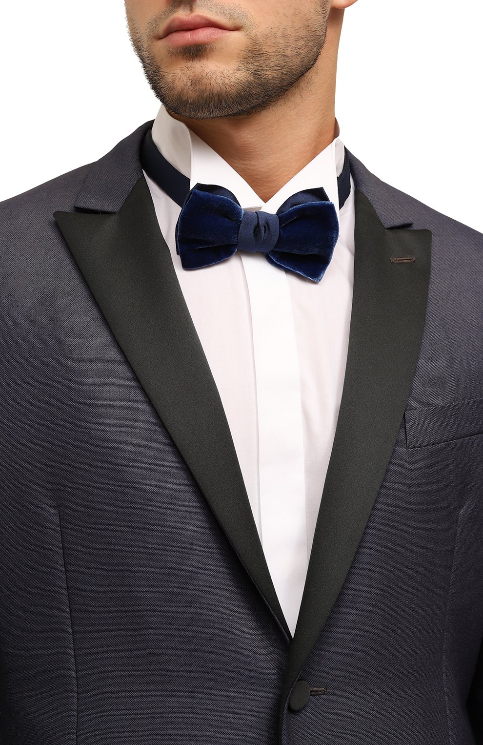 Галстук-бабочка из вискозы и шелка LANVIN, арт. 24600/B0W TIE, фото 2