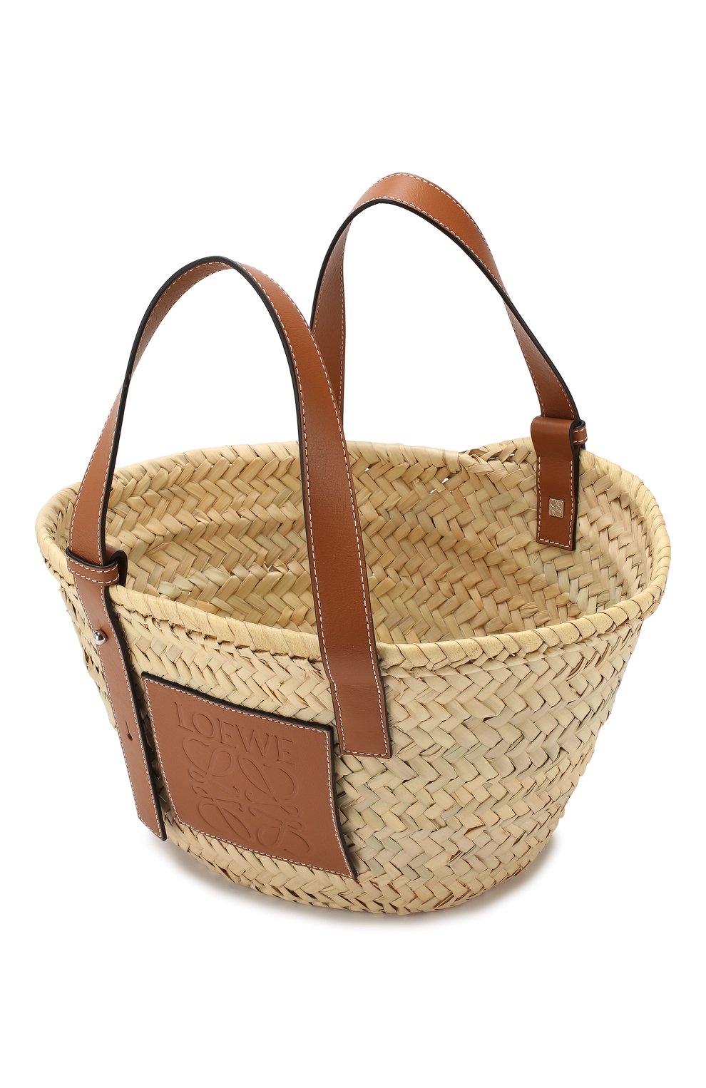 Сумка basket small LOEWE бежевого цвета по цене 43650 руб., арт. 327.02.S93, фото 4 Сумка basket small LOEWE, арт. 327.02.S93, фото 4
