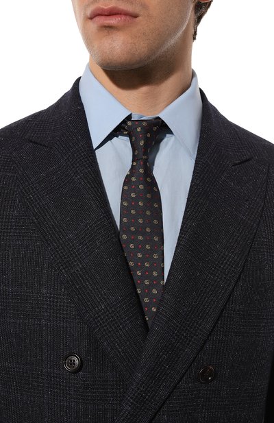 Шелковый галстук GUCCI, арт. 672466 4E002, фото 2