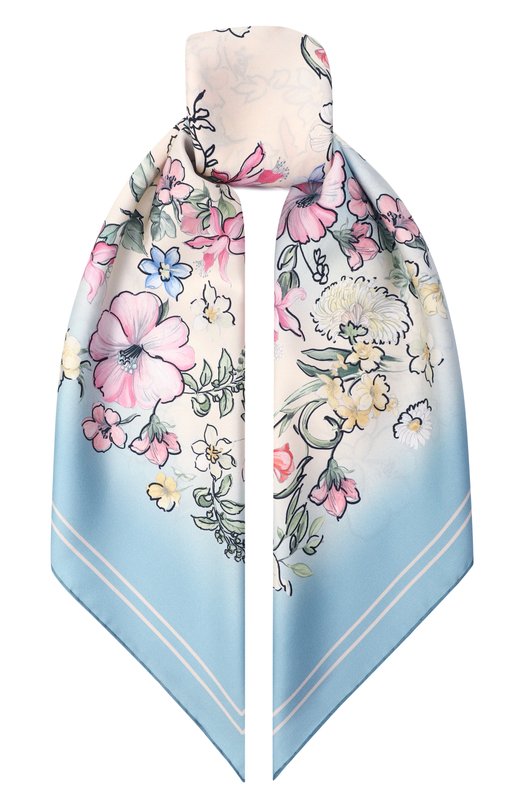 Шелковый платок Elie Saab 710010371 Голубой 710010371