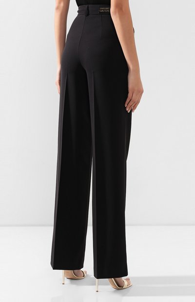 Брюки со стрелками VERSACE JEANS COUTURE черного цвета по цене 23150 руб., арт. A1HUA106-UDP106/13930, фото 4 Брюки со стрелками VERSACE JEANS COUTURE, арт. A1HUA106-UDP106/13930, фото 4