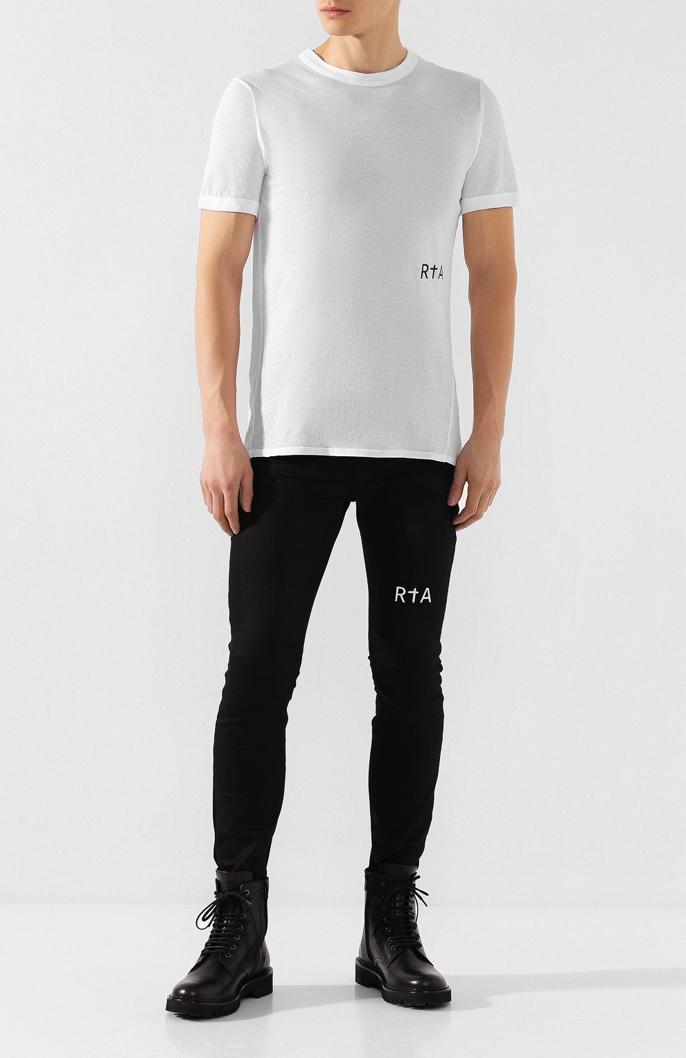 Хлопковая футболка RTA, арт. MH9347-7121WHT, фото 2