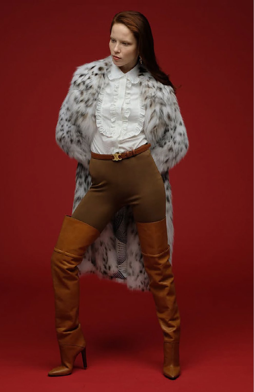 Кожаный ремень CELINE, арт. 45AK93A78, фото 4