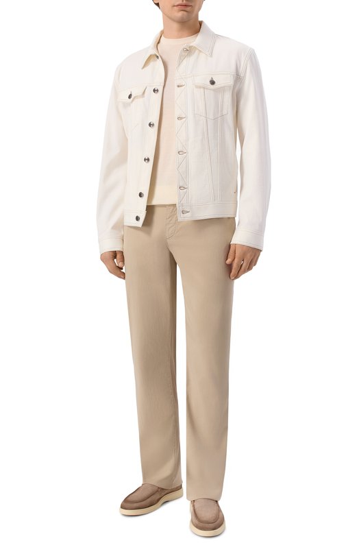 Хлопковые брюки MVST M26.CSM.T401/TFANT Бежевый  M26.CSM.T401/TFANT Фото 2