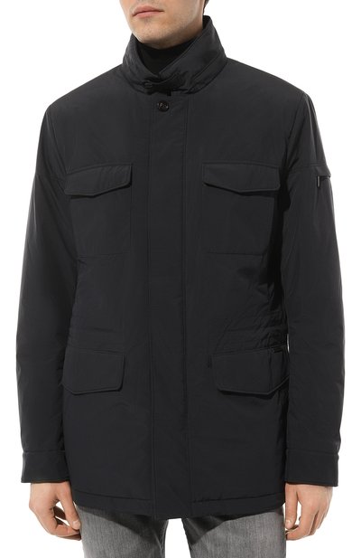 Утепленная куртка leonardo-stp MOORER темно-синего цвета по цене 184500 руб., арт. 0DRAN0E-STP, фото 3 Утепленная куртка leonardo-stp MOORER, арт. 0DRAN0E-STP, фото 3