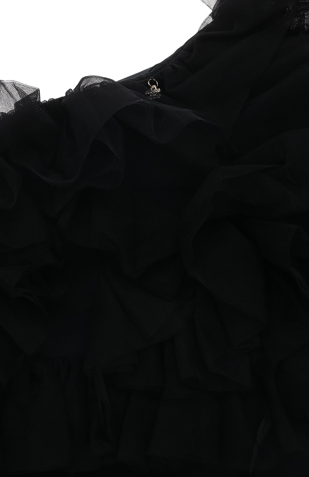 Топ ELISABETTA FRANCHI LA MIA BAMBINA черного цвета по цене 35900 руб., арт. EFT00040/TV654/10A-12A+, фото 3 Топ ELISABETTA FRANCHI LA MIA BAMBINA, арт. EFT00040/TV654/10A-12A+, фото 3