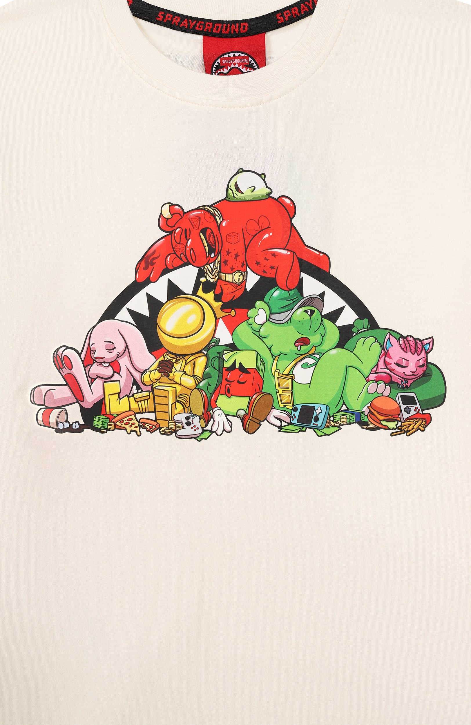 Хлопковая футболка SPRAYGROUND, арт. SPY1536IV0/SLEEPY SPRAY SQUAD REGULAR T-SHIRT IV0R, фото 3