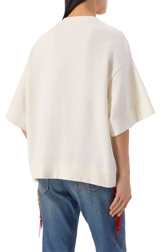 Хлопковый свитшот Undercover UC2E1893-1 Кремовый  UC2E1893-1 Фото 4