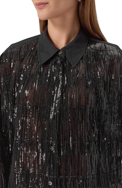 Рубашка с отделкой пайетками 3.1 PHILLIP LIM, арт. P252-21687SFR, фото 5