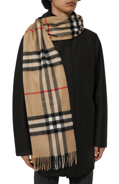 Кашемировый шарф BURBERRY бежевого цвета по цене 63750 руб., арт. 8064916, фото 2 Кашемировый шарф BURBERRY, арт. 8064916, фото 2