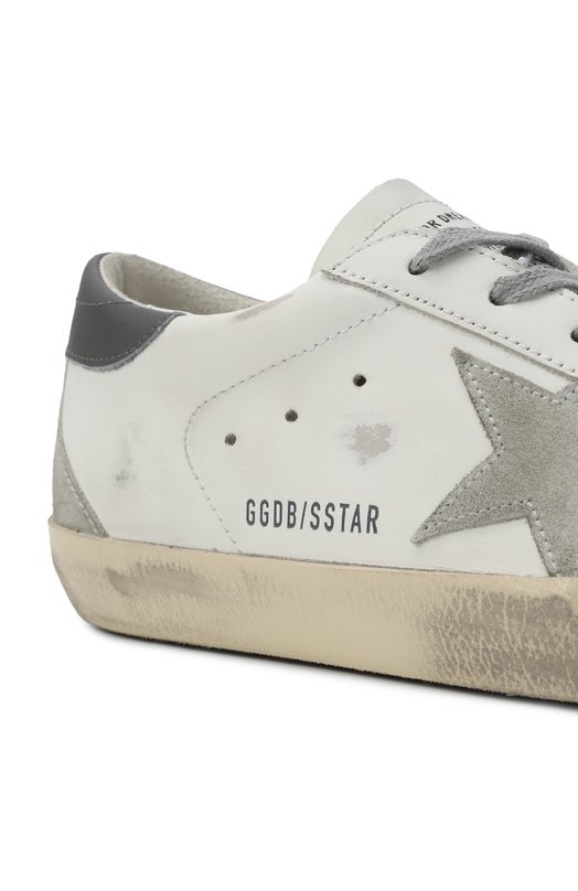 Кожаные кеды Super Star Golden Goose Deluxe Brand GWF00102.F006113 Белый  GWF00102.F006113 Фото 7