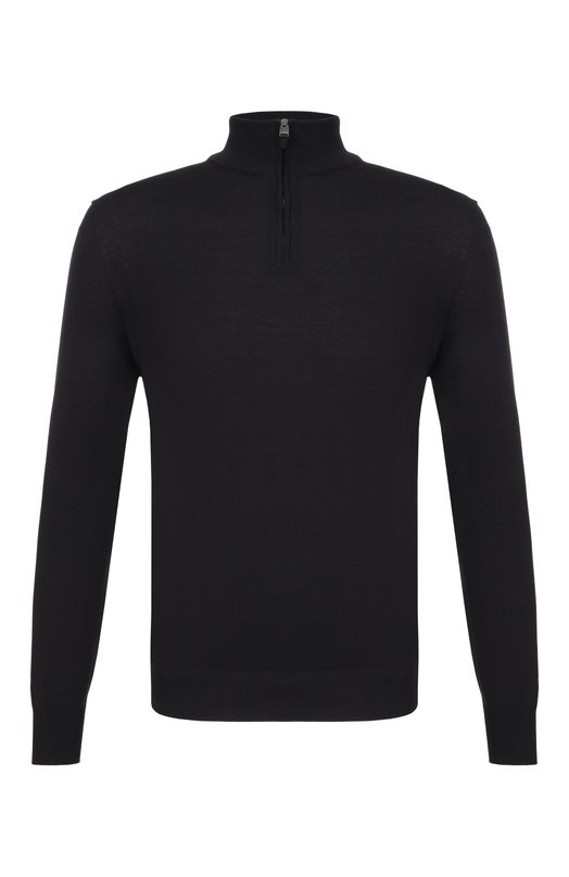 Хлопковый джемпер Canali C0015/MK02459 Чёрный C0015/MK02459