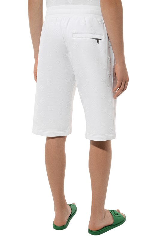 Хлопковые шорты Dolce & Gabbana GP0C6T/G7NWD Белый  GP0C6T/G7NWD Фото 4