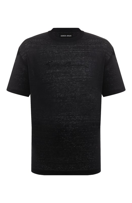Льняная футболка Giorgio Armani 3DSM73/SJDJZ Синий 3DSM73/SJDJZ