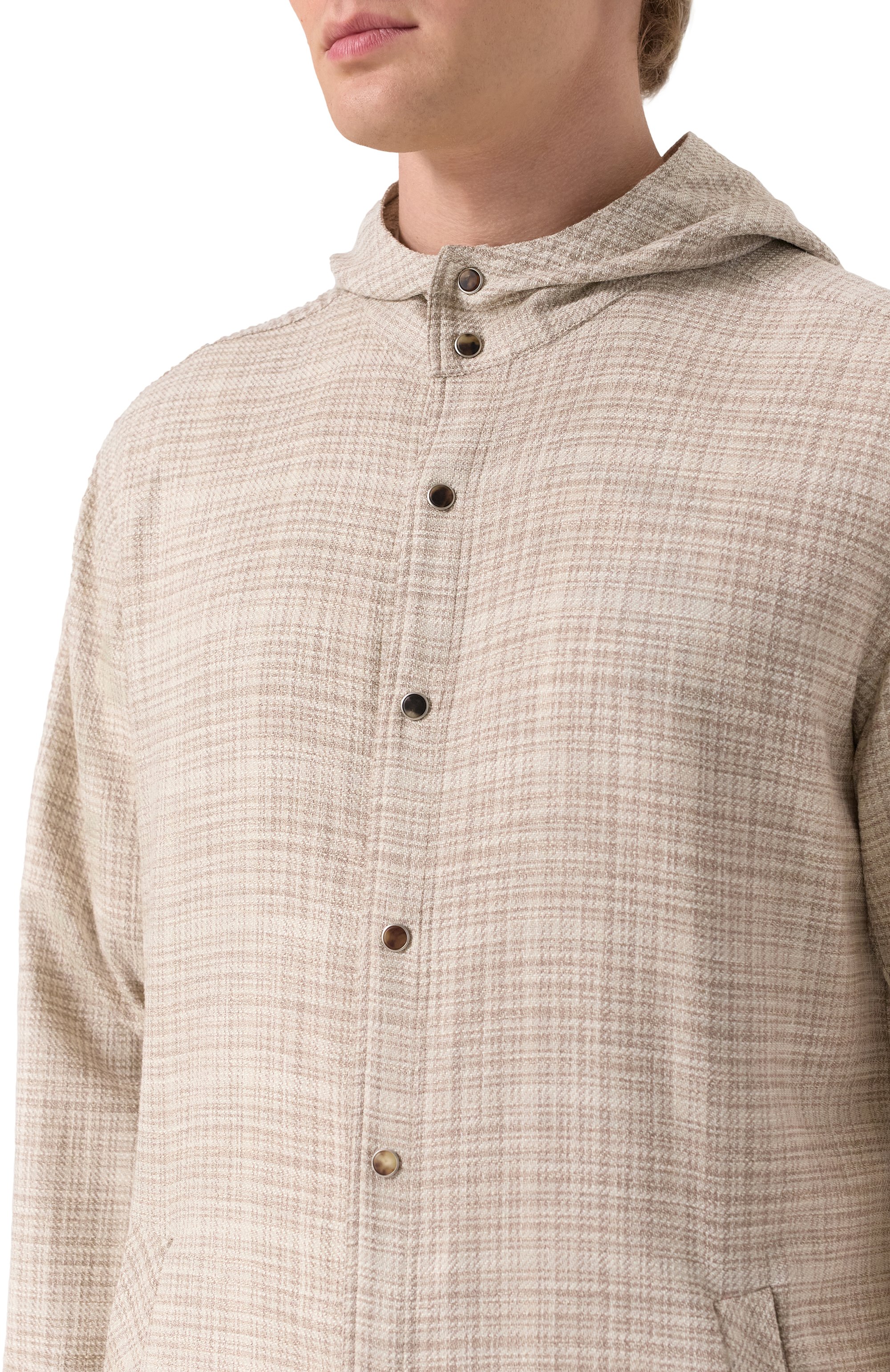 Рубашка из шерсти и шелка KITON, арт. UMCMARK0617E17, фото 5