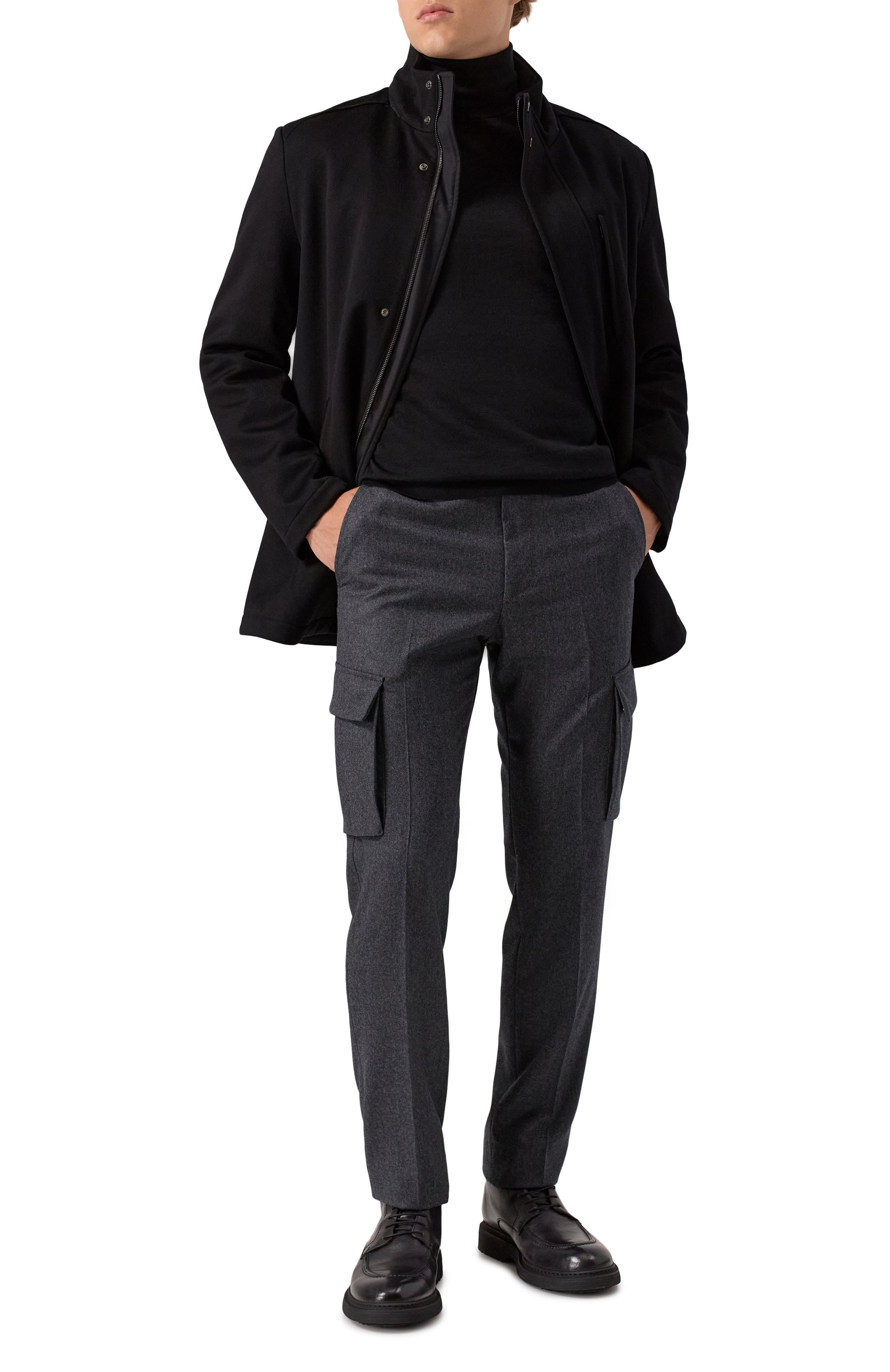 Шерстяные брюки-карго CORNELIANI, арт. 264L02-2618111, фото 2