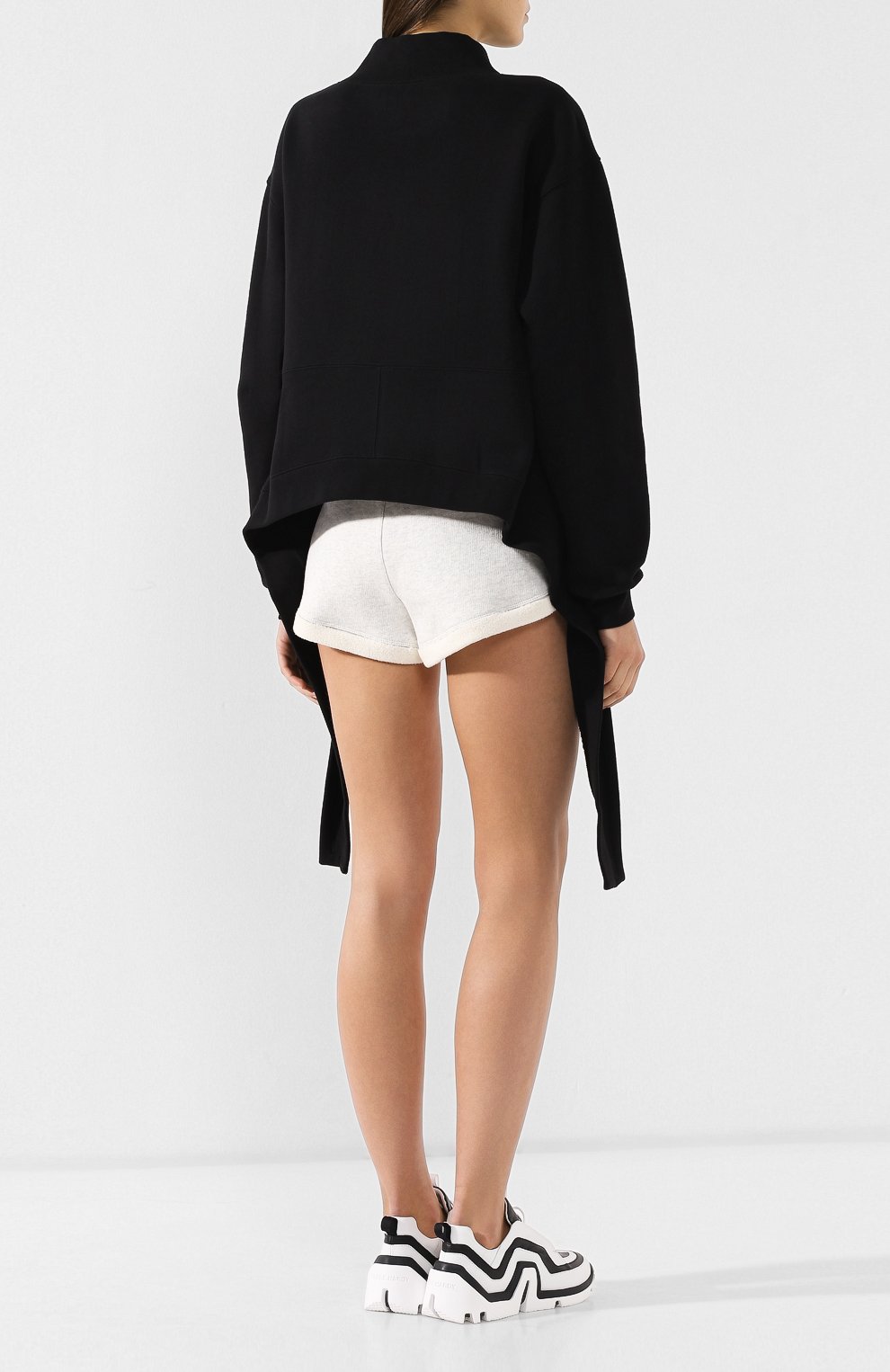 Хлопковый пуловер ALEXANDERWANG.T черного цвета по цене 34300 руб., арт. 4C191066, фото 4 Хлопковый пуловер ALEXANDERWANG.T, арт. 4C191066, фото 4