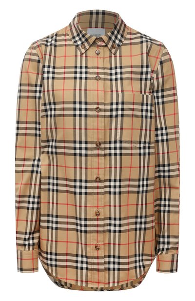 Женская хлопковая рубашка BURBERRY, арт. 8022284