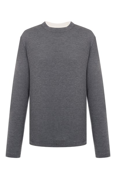 Лонгслив из шелка и хлопка BRUNELLO CUCINELLI, арт. MH8367433, фото 1