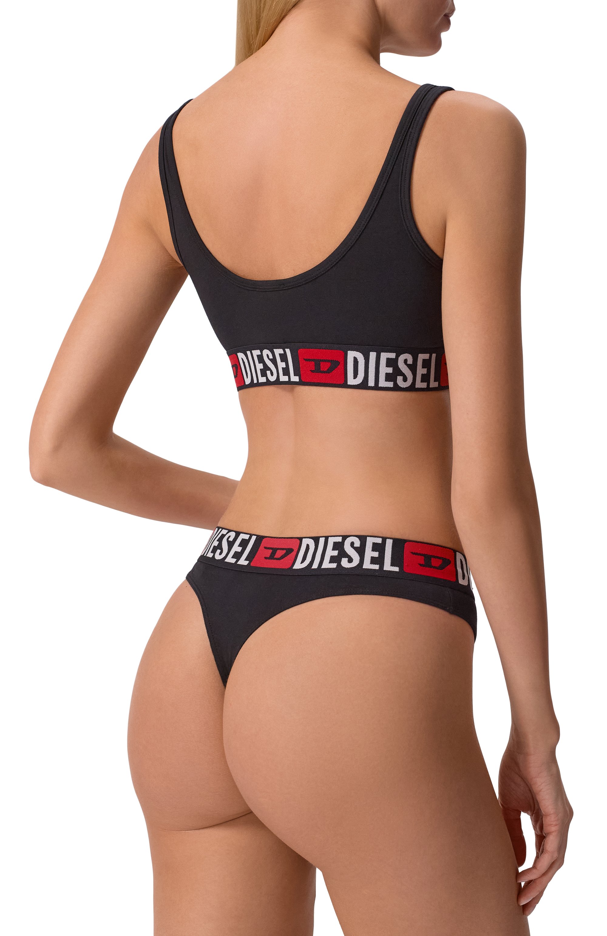 Комплект из трех трусов-стрингов DIESEL черного цвета по цене 5995 руб., арт. 00SE0K/0NJAP, фото 3 Комплект из трех трусов-стрингов DIESEL, арт. 00SE0K/0NJAP, фото 3
