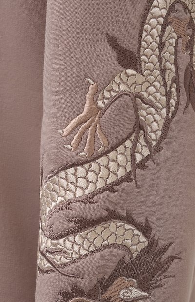 Хлопковое худи SEVEN LAB, арт. HW20-dragon EM cocoa, фото 5