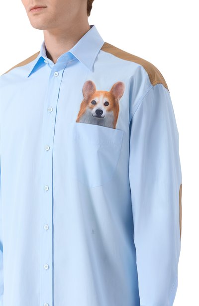 Хлопковая рубашка MOSCHINO, арт. A0243/5235, фото 5