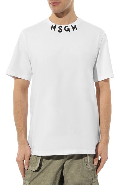 Хлопковая футболка MSGM, арт. 3640MM118/247002, фото 3