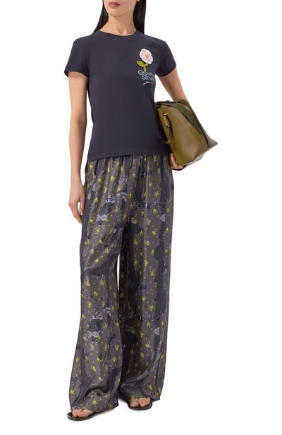 Хлопковая футболка GANNI, арт. A1050178, фото 2