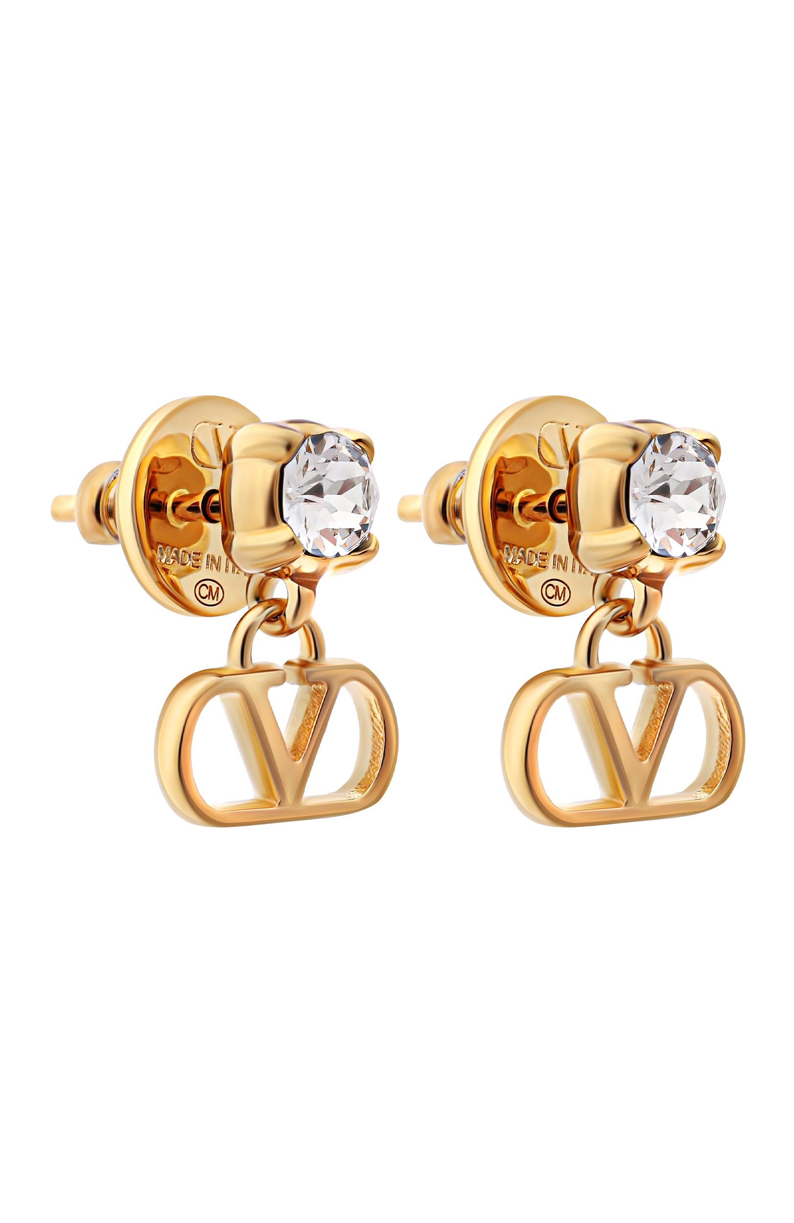 Серьги VALENTINO золотого цвета по цене 28550 руб., арт. 9W2J0BV7/YCW, фото 3 Серьги VALENTINO, арт. 9W2J0BV7/YCW, фото 3