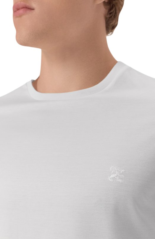 Хлопковая футболка Zilli TSR02AM0100VLE000 Белый  TSR02AM0100VLE000 Фото 5