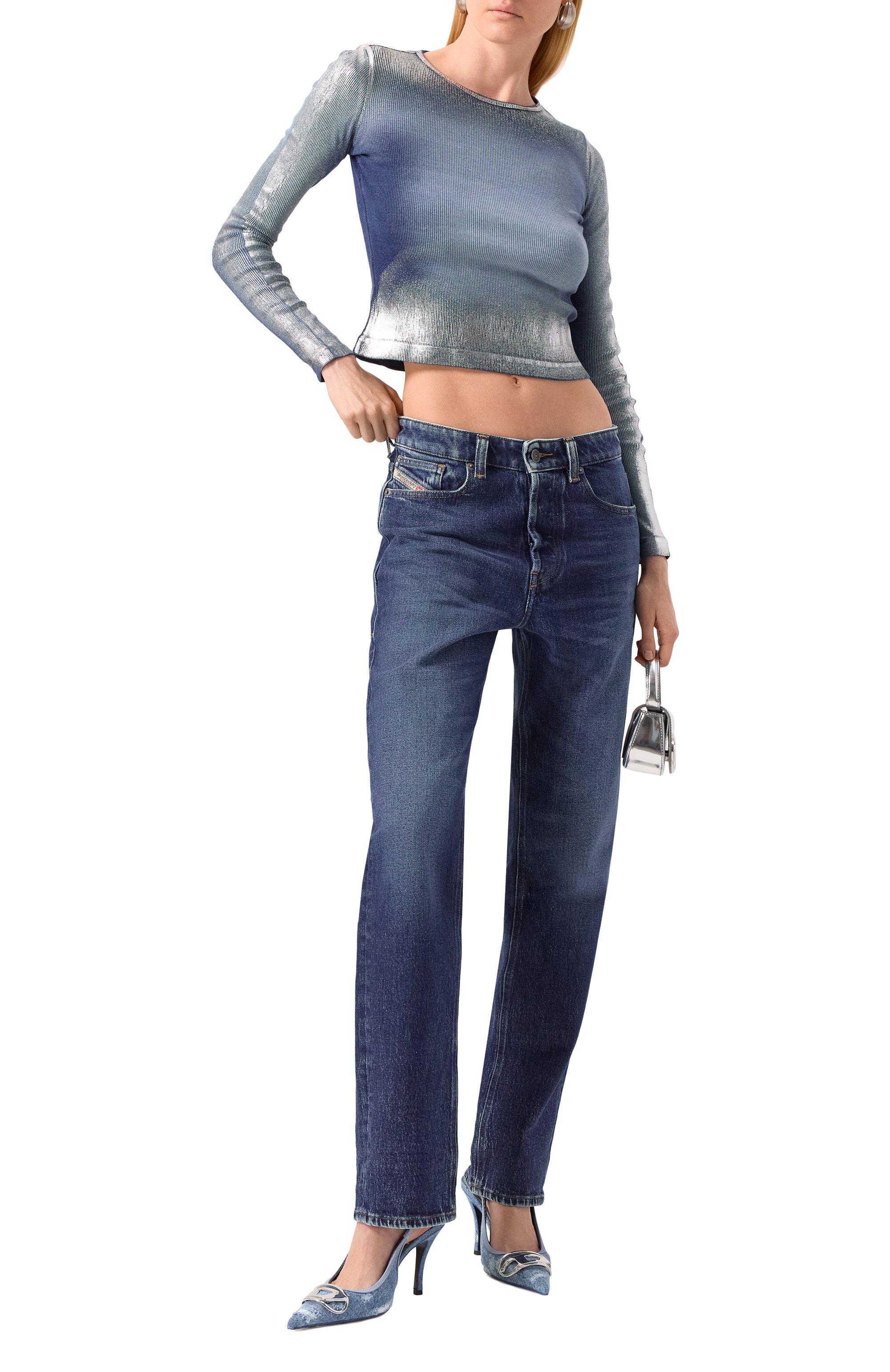 Хлопковый лонгслив DIESEL, арт. A16773/0NJBH, фото 2