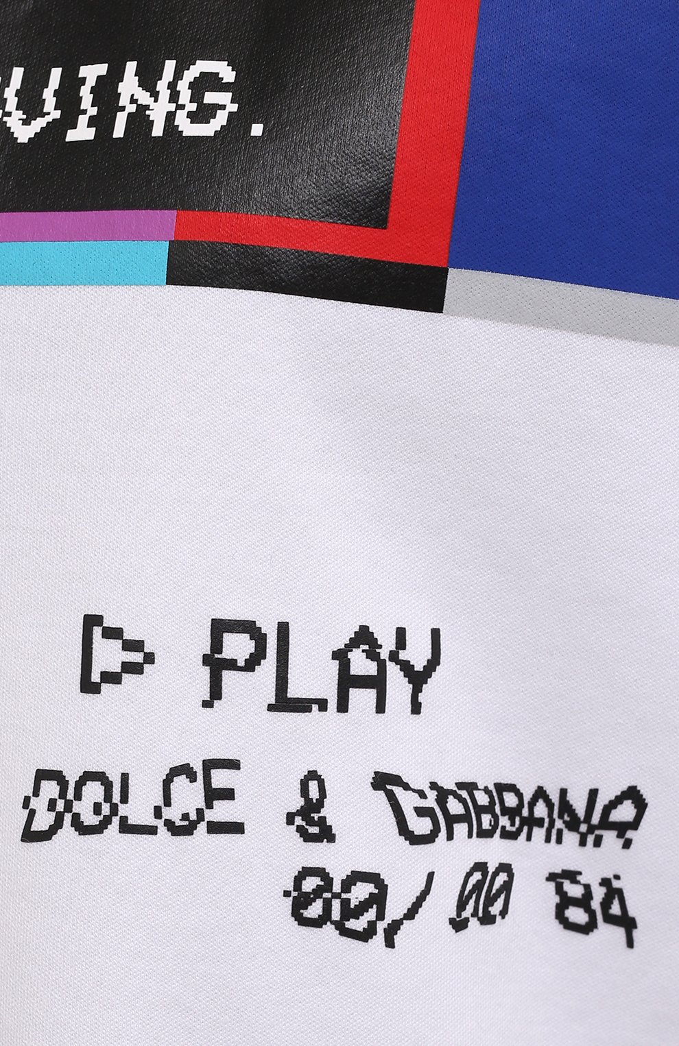 Хлопковая футболка DOLCE & GABBANA белого цвета по цене 72750 руб., арт. F8P13T/HU7H8, фото 5 Хлопковая футболка DOLCE & GABBANA, арт. F8P13T/HU7H8, фото 5