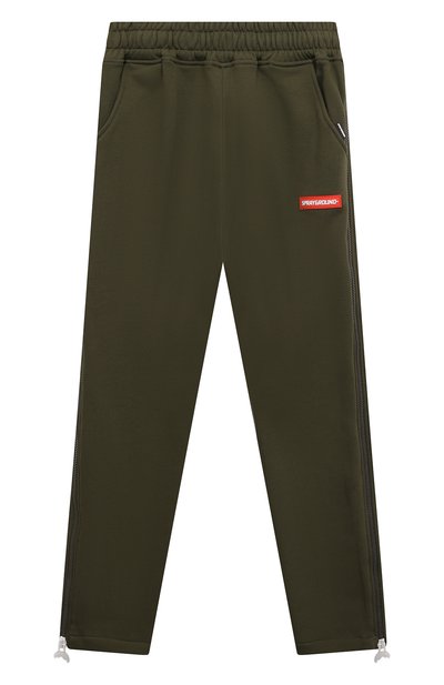 Хлопковые брюки SPRAYGROUND, арт. SPY1187GRN, фото 1