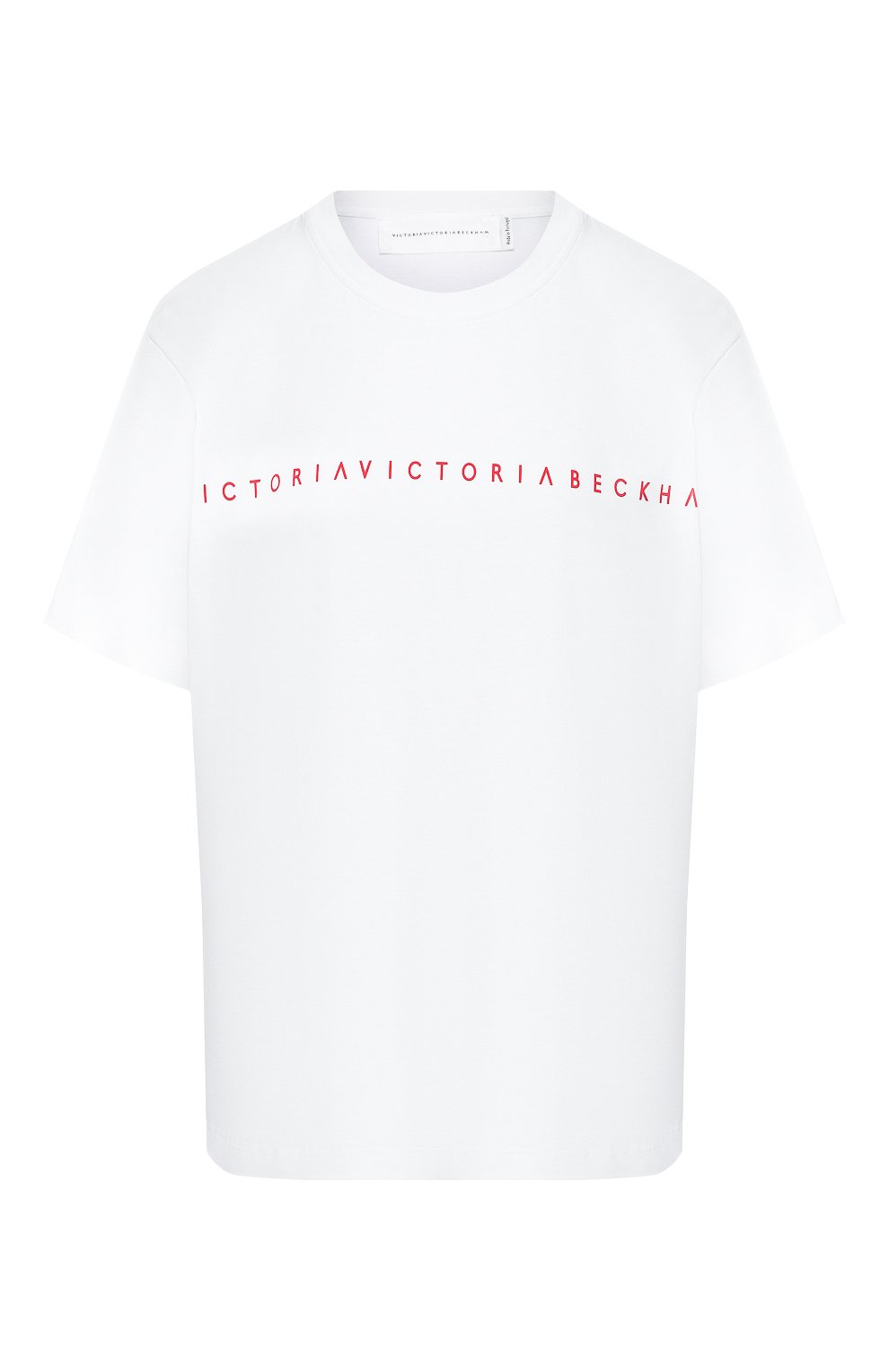 Хлопковая футболка VICTORIA, VICTORIA BECKHAM, арт. JYVV 125 SS19 PRNTD C0TT0N JERSEY, фото 1