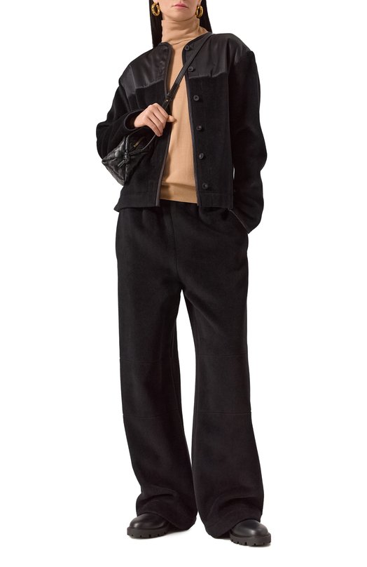 Шерстяные брюки Jil Sander J40KA0240-J20228 Чёрный  J40KA0240-J20228 Фото 2