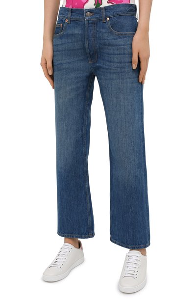 Джинсы GUCCI синего цвета по цене 84960 руб., арт. 628919/XDBK0, фото 3 Джинсы GUCCI, арт. 628919/XDBK0, фото 3