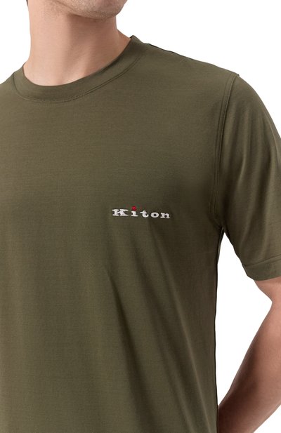 Хлопковая футболка KITON, арт. UMK0717H101, фото 5