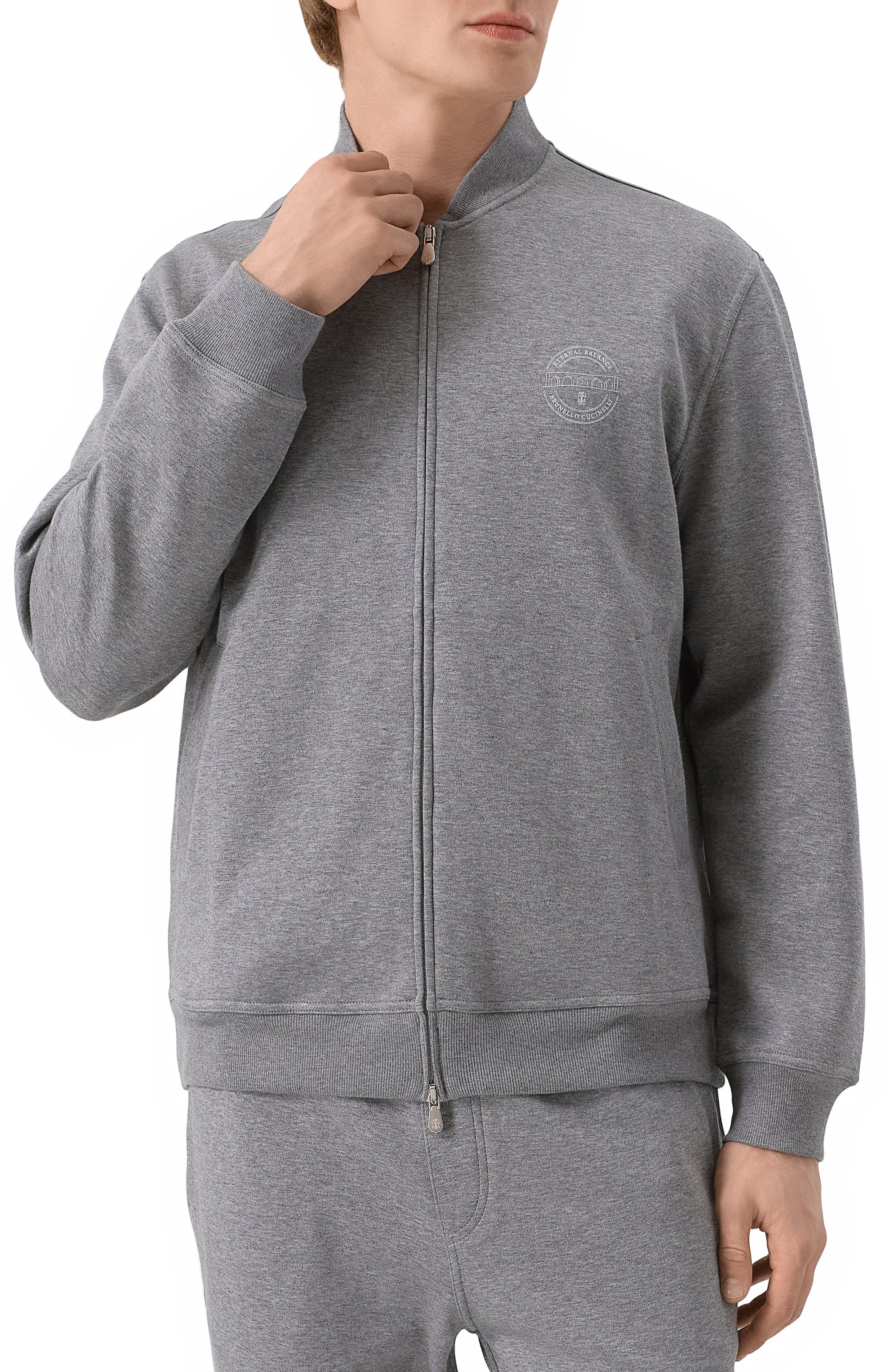 Толстов�ка из хлопка и кашемира BRUNELLO CUCINELLI, арт. MM8319037G, фото 3