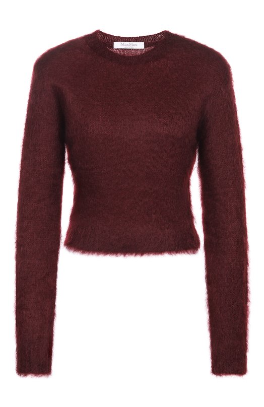 Шерстяной пуловер Max Mara ADATTI1234 Бордовый ADATTI1234