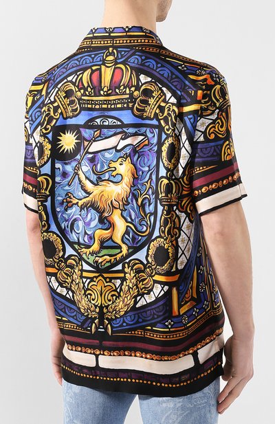 Шелковая рубашка DOLCE & GABBANA, арт. G5FX9T/FI1K5, фото 4