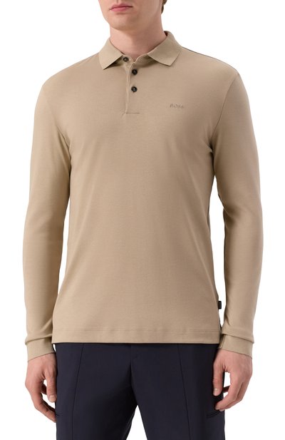 Хлопковое поло BOSS, арт. 50468392, фото 3