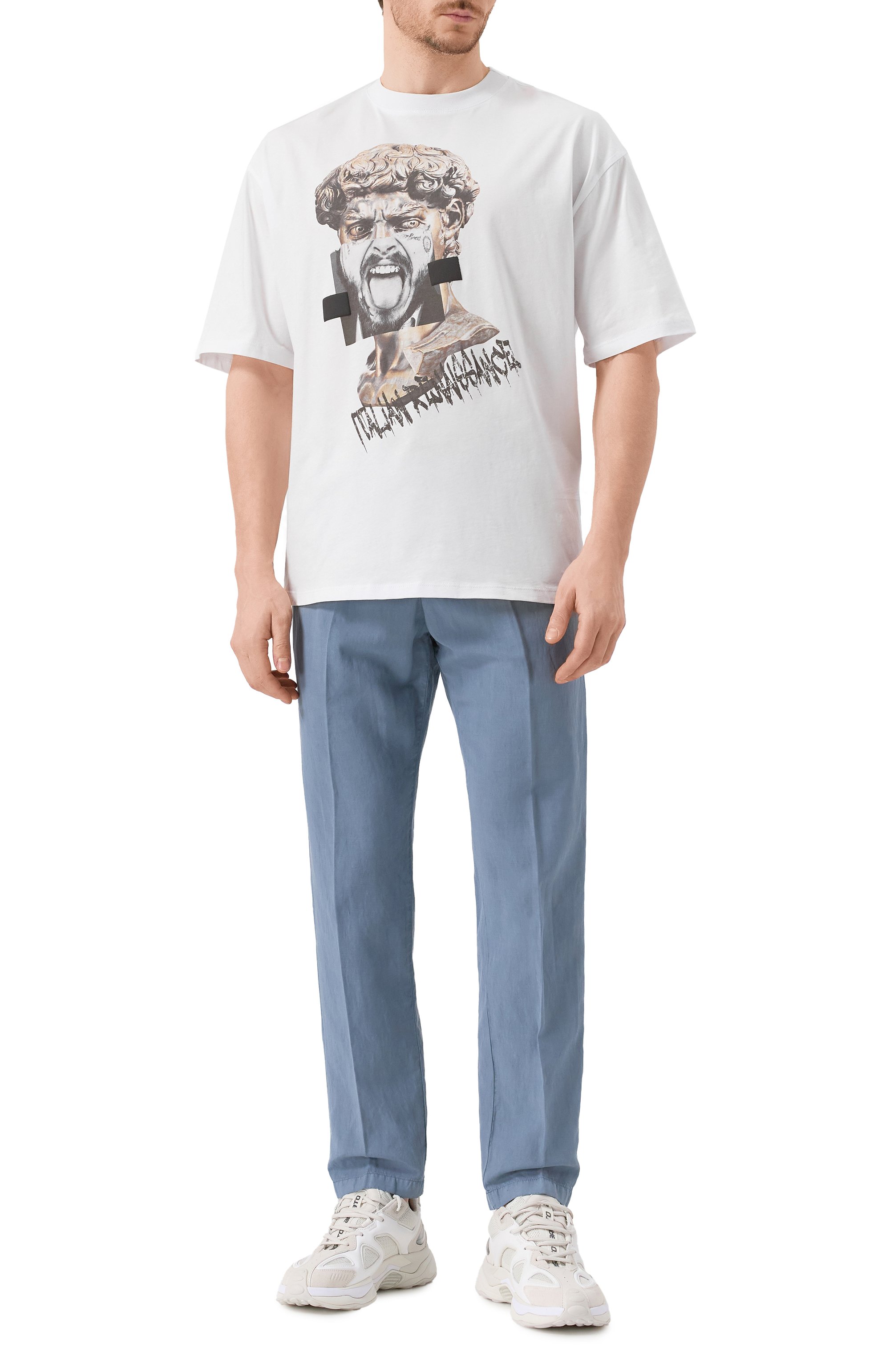 Хлопковая футболка DIEGO VENTURINO, арт. DVTS0DHIR, фото 2