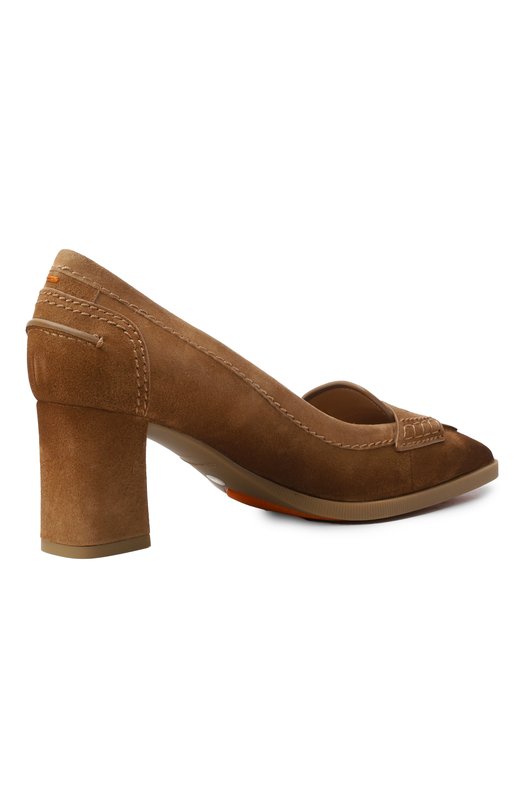 Замшевые туфли Santoni WDEG71386PC4NAEA Коричневый  WDEG71386PC4NAEA Фото 5