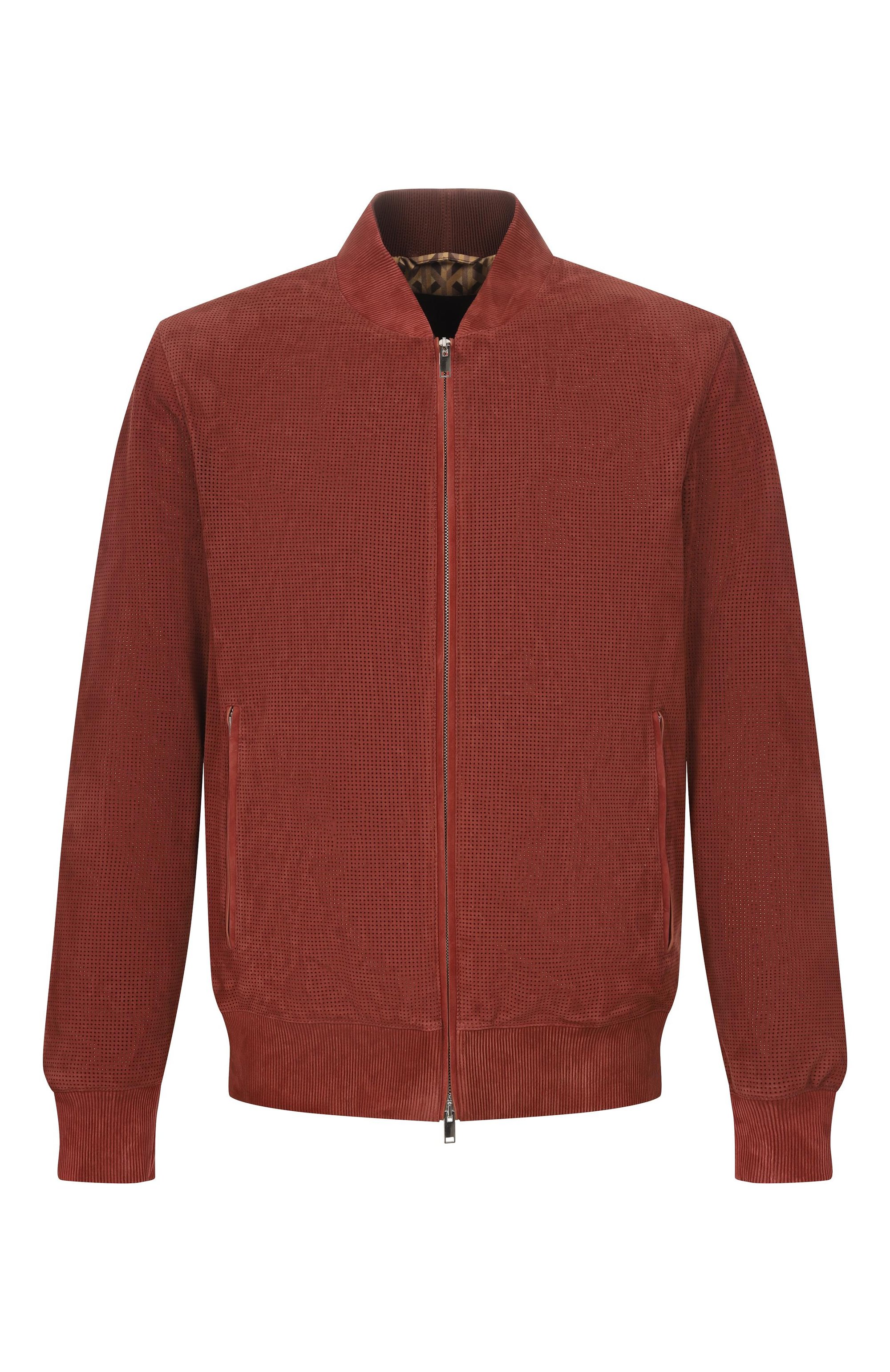 Замшевый бомбер MVST, арт. M26.2PM.L026/METIS SUEDE/PERF0RATED 6MM, фото 1