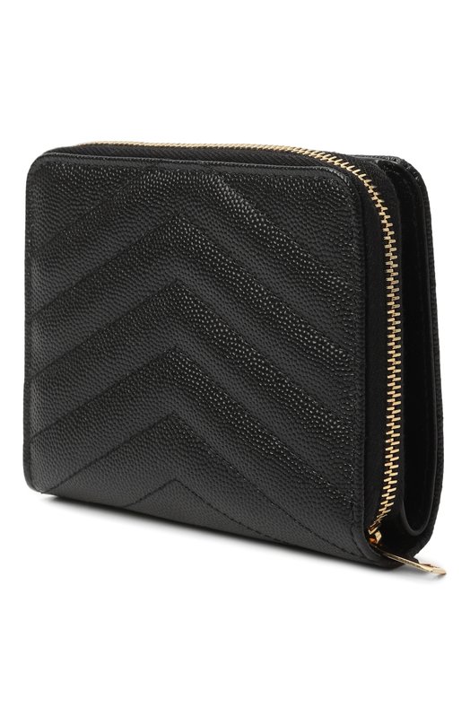 Кожаный кошелек Saint Laurent 668288/B0W01 Чёрный  668288/B0W01 Фото 2
