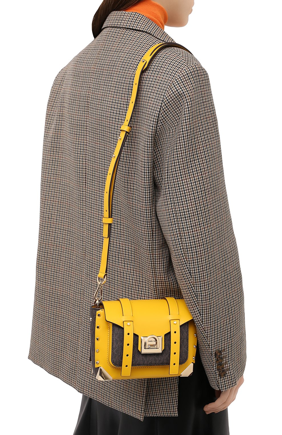 Сумка manhattan MICHAEL MICHAEL KORS желтого цвета по цене 42150 руб., арт. 30T9GNCM1B, фото 2 Сумка manhattan MICHAEL MICHAEL KORS, арт. 30T9GNCM1B, фото 2