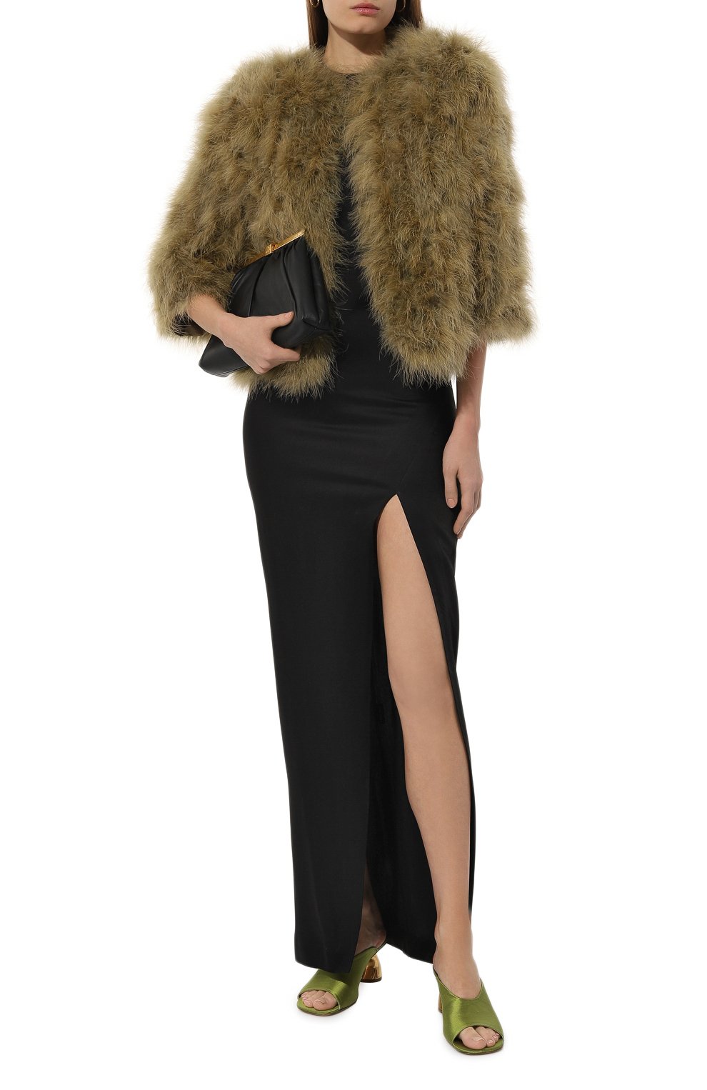 Жакет с отделкой перьями YVES SALOMON, арт. 8EYV29454PLUX, фото 2